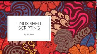 Linux Shell Scripting