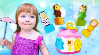 learn colors and shapes with educational toys a toddler learning video toy learning with playhouse