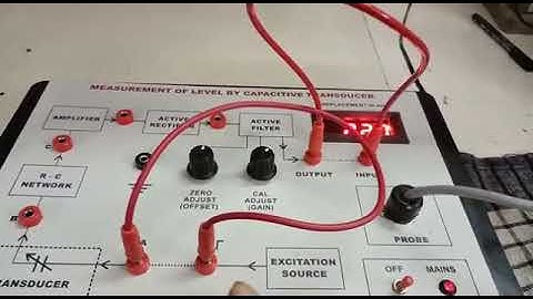 Water Level Measurement by Capacitive Transducer