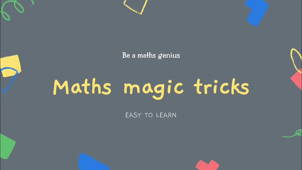 4 Simple Maths Tricks Maths magic tricks in tamil Be an Excellent