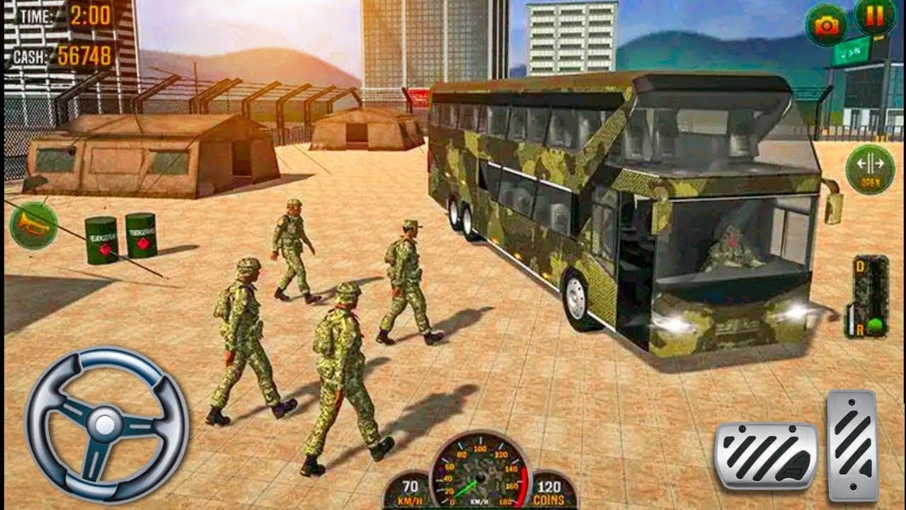Army Bus Transporter – Military Coach Driving Simulator | Army Bus Transport Gameplay