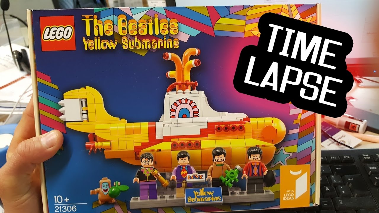 Lego The Beatles Yellow Submarine IdeasSet 21306 Time Lapse Build