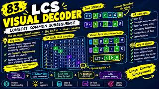 83. LCS Visual Decoder | Longest Common Subsequence Using Dynamic Programming