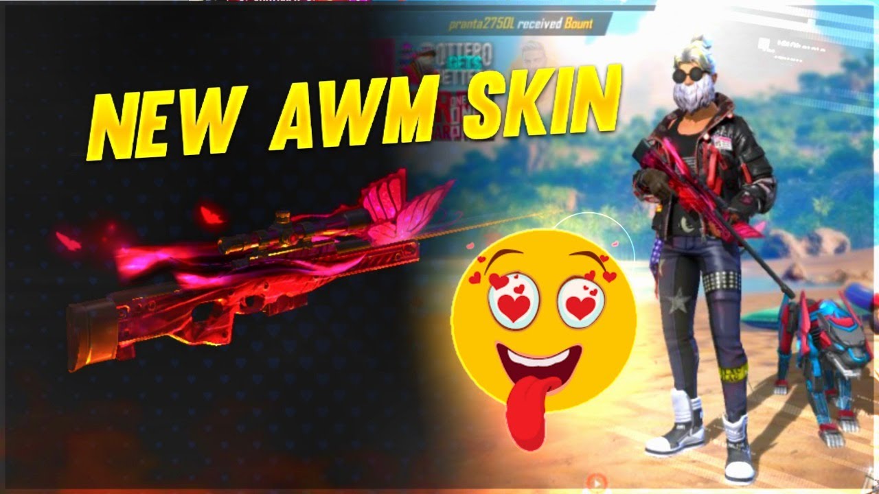 New AWM Skin | Free Fire Live - Hacker Gameplay - YouTube