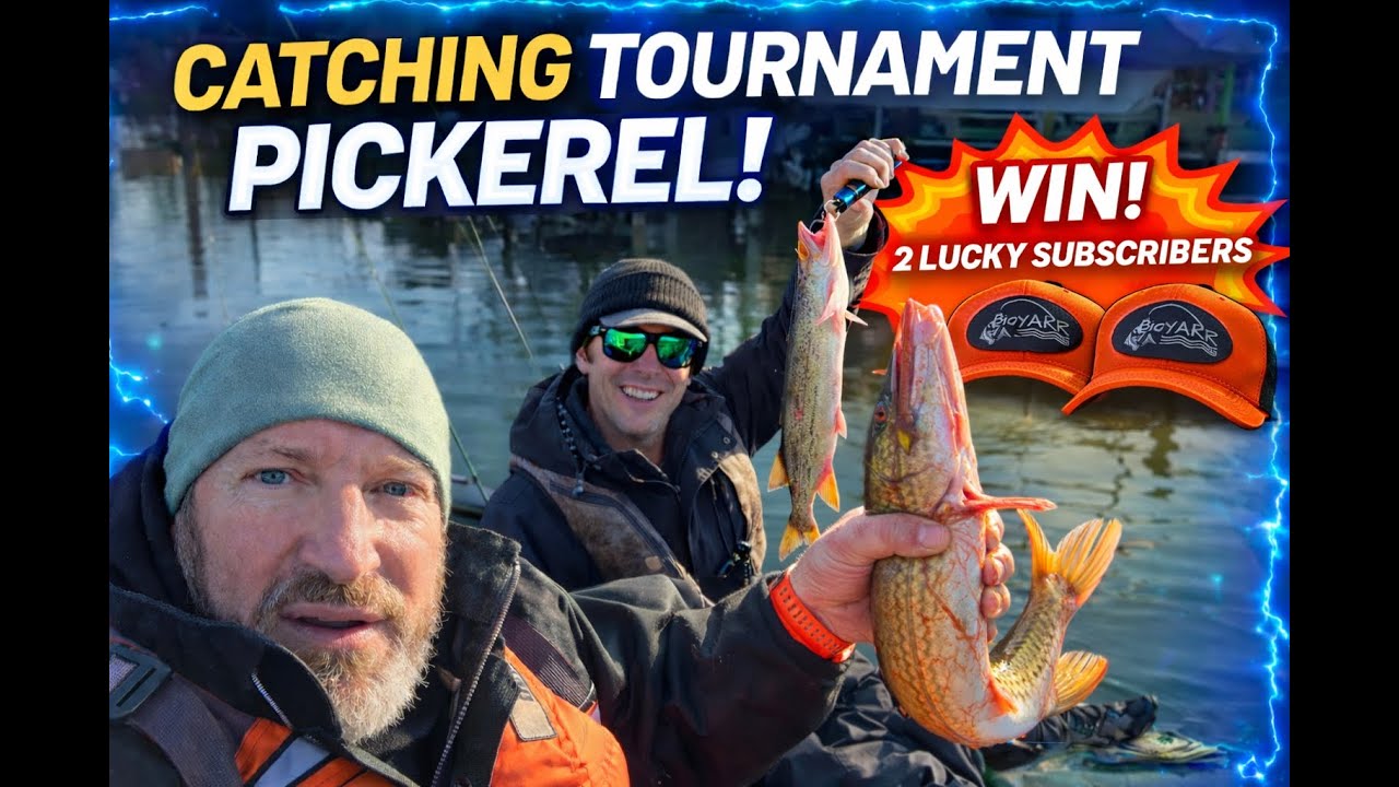 Tournament Pickerel Caught! 🎣 Kayak Fishing Action + 2 Lucky Subscribers Picked
