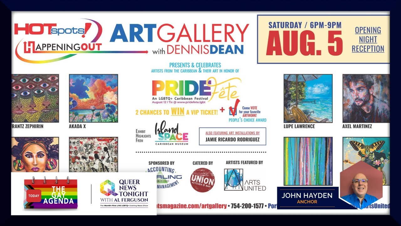 ⁣HOTspots! Happening Out Art Gallery Opening Reception Celebrating PrideFête August 5