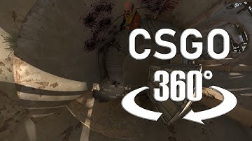 CSGO 360° 4K Video | Dust 2 Tunnels | MP9 ACE