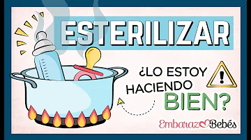 ¿Cómo se esteriliza un chupete por primera vez?