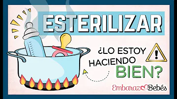 ¿Esterilizas los biberones o sólo las tetinas?