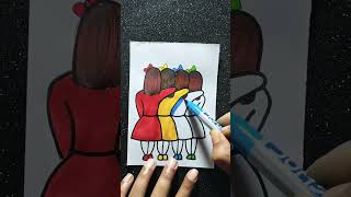 Best friends drawing #shorts #shortsvideo #viralshorts #youtubeshorts