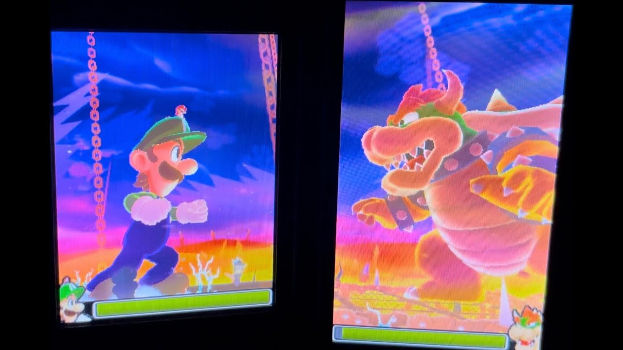 Mario & Luigi Dream Team - Giant Bowser Boss Fight (+ No Damage)