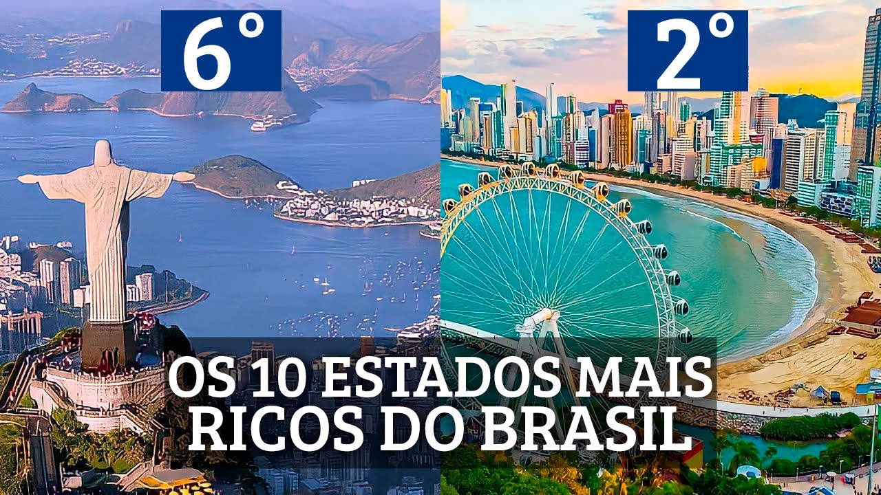TOP 10 Estados Mais Ricos do Brasil YouTube TOP 10 Estados Mais Ricos do Brasil YouTube