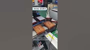 Automatic pad printing machine with loading and unloading robot