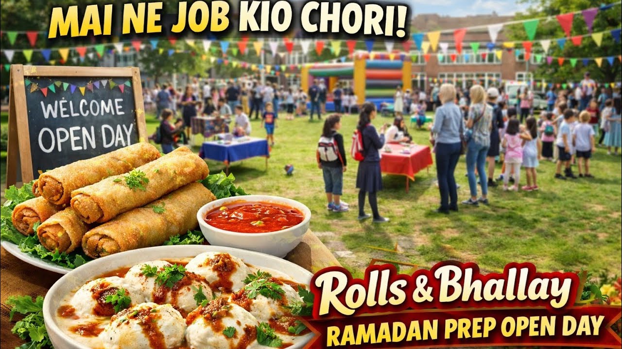 Mai ne job kio chori? 😳 | School Open Day | Rolls & Bhallay | Ramadan Prep Special...