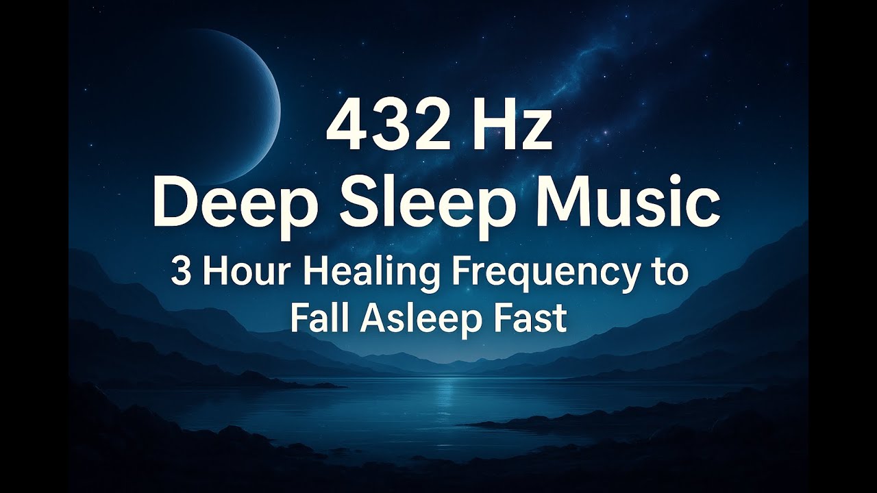 432 Hz Deep Sleep Music – 3 Hour Healing Frequency to Fall Asleep Fast ...