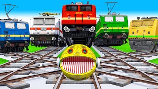 【踏切アニメ】あぶない電車 TRAIN THOMAS Vs 3 TRAIN Crossing 🚦 Fumikiri 3D Railroad Crossing Animation #2