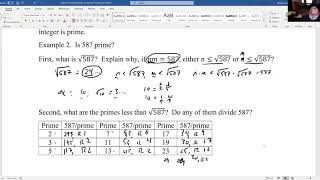Fall 2020 Math 271 Number Theory
