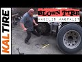 How to replace semi blown tire under 15mins | KALTIRE |Pinoy Trucker🇨🇦