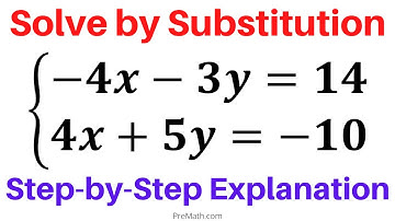 How to Solve a Systems of Equations by Substitution | Step-by-Step Explanation