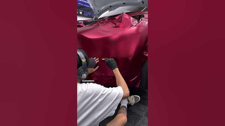 Hardest Materiel To Work With, Wrapping The Front Bumper In A Satin Red Chrome 🔥