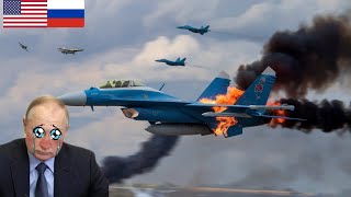 The first air battle in the skies of Kursk! US F-16s shot down ten Russian SU-57s