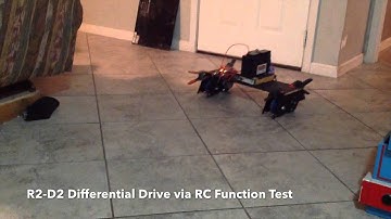 R2 D2 Differential Drive via RC Test #1