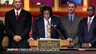 2011 Official Heisman Trophy Presentation - Robert Griffin III of Baylor