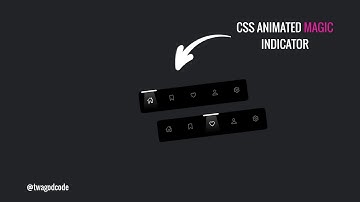 Animated Navigation Menu Indicator using Html CSS & Javascript | Magic Light Indicator