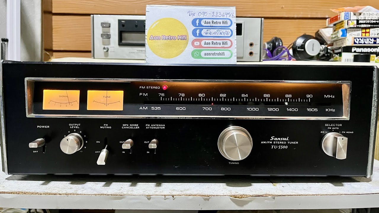SANSUI TU-5500 Tuner, Great Sound, Classic Beauty - YouTube