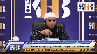 Diantara Malu yang  Termasuk Bagian Keimanan