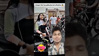 Chapri Girl 🤯💖⚡#shorts #chapri #bike #rider #love #superbike #couple #explore #viral #ktm