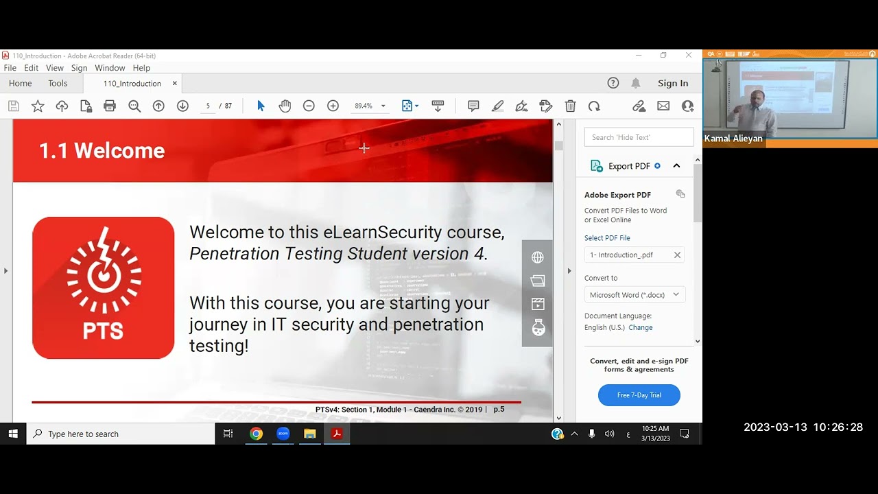 كشف ومنع الاختراقات - محاضرة رقم 1