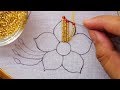 beads embroidery flower |hand embroidery fancy flower design