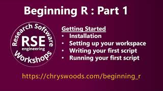 Beginning R: Part 1