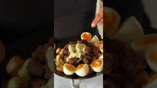 Keto Hackbällchen mit gebratenem Spargel &amp; Hollandaise mit Dill #intervallfasten #keto