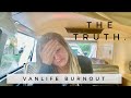 VAN LIFE BURNOUT | the truth after 1 year living in a VW Bus