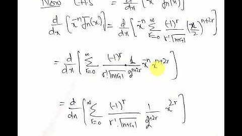 Recurrence Formula for Bessel