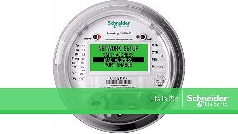 Determining MAC Address of PowerLogic ION8600/8650 Series Meters | Schneider Electric Support