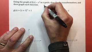 5-1 Using Transformations to Graph Quadratic Functions example 2