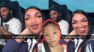Queen Naija DRAGGED After Mocking Halle Bailey s Eyes on Snapchat