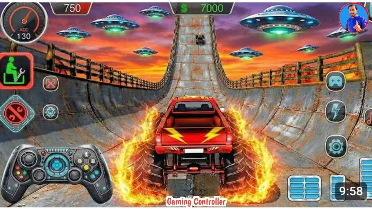 Mage ramp challenge!😳 super crazy gt monster truck racing stunts | Android Gamplay 