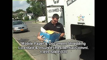 SafetyShred TV Commercial Long Island Paper Shredding Company Safety Shred