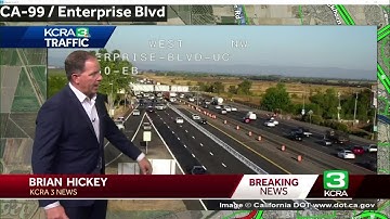 Traffic snarled on I-80 between Davis and West Sac after reports of crash