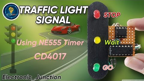 DIY-How to make Traffic Light Control System Science Project | Using 555 timer CD4017