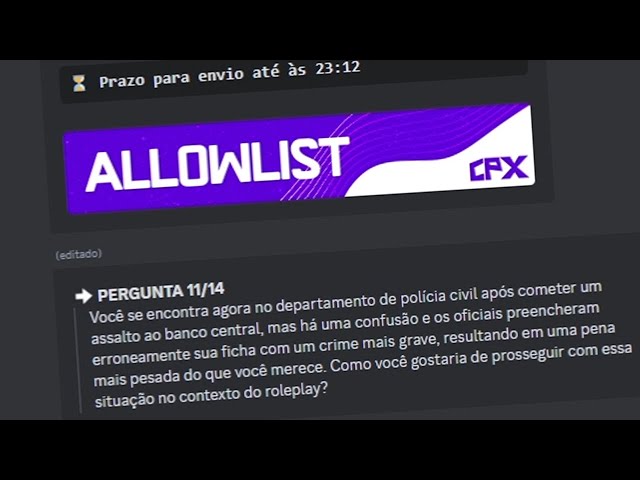 Whitelist Complexo (Personagem Zerado) #Cpx #Complexotatega - Gta - DFG