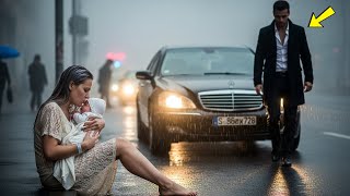 A căzut cu nou născutul în brațe… Nimeni n a ajutat — până când un milionar misterios a apărut