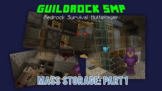 Bedrock Shulker Unloader | Mass Storage Part 1 - GuildRock SMP Season 6 Episode 30
