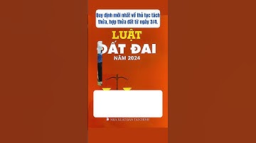 Quy định mới nhất về thủ tục tách thửa, hợp thửa đất từ ngày 3/4/2025 #luatdatdai #tachthua #hopthua