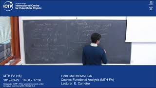 Functional Analysis (MTH-FA)  Lecture 16