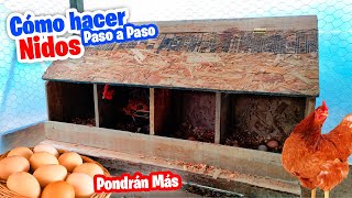 Como hacer NIDOS para GALLINAS con materiales Caseros